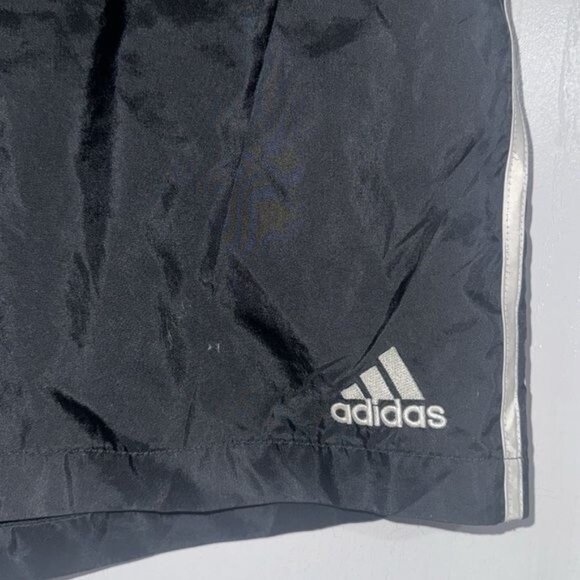 Adidas Mens Black Nylon Mesh-Lined Athletic Shorts - Picture 5 of 8